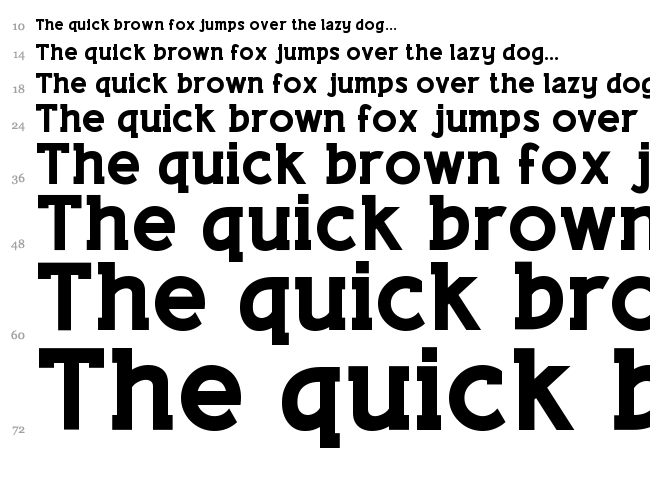 Lifestyle M54 font waterfall